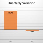 New Caledonia quarterly sales variation